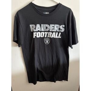 Las Vegas Raiders Football NFL Team Apparel Black Graphic T-Shirt nfl‎ season